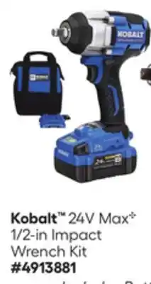 Lowe's 24V Max* 1/2-in Impact Wrench Kit offer