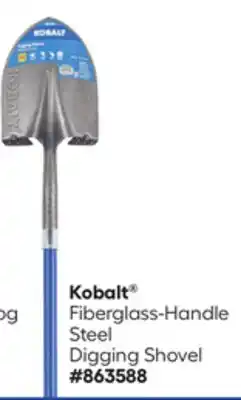 Lowe's Fiberglass-Handle Steel Digging Shovel offer