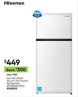Lowe's Counter Depth 18-cu ft Top Freezer Refrigerator offer
