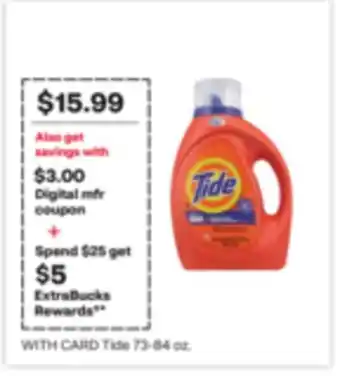 CVS Tide 73-84 oz offer