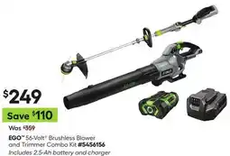 Lowe's 56-Volt Brushless Blower and Trimmer Combo Kit offer