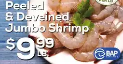 DeCicco & Sons Peeled & Deveined Jumbo Shrimp offer