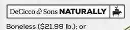 DeCicco & Sons DeCicco & Sons NATURALLY offer