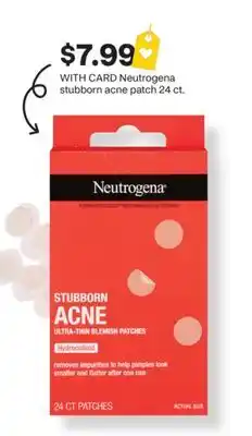 CVS Neutrogena stubborn acne patch 24 ct offer