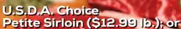 DeCicco & Sons Petite Sirloin offer