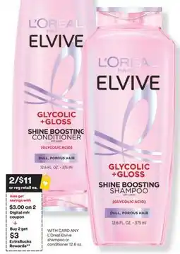 CVS ANY L'Oreal Elvive shampoo or conditioner 12.6 oz offer