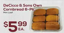 DeCicco & Sons DeCicco & Sons Own Cornbread 6-Pk offer
