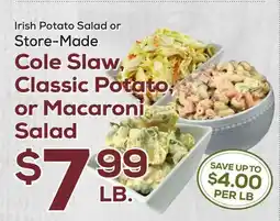 DeCicco & Sons Irish Potato Salad or Store-Made Cole Slaw, Classic Potato or Macaroni Salad offer