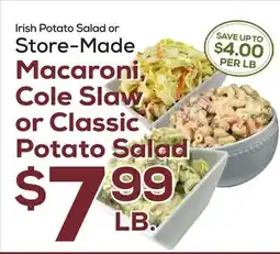 DeCicco & Sons Macaroni, Cole Slaw, or Classic Potato Salad offer