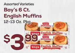 DeCicco & Sons Bay's 6 Ct. English Muffins offer