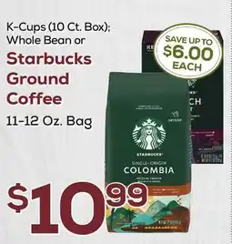 DeCicco & Sons K-Cups (10 Ct. Box) Whole Bean or Starbucks Ground Coffee offer