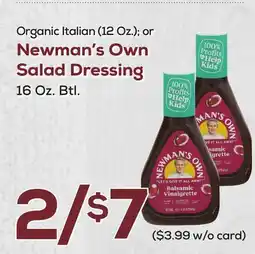 DeCicco & Sons Newman's Own Salad Dressing, 16 Oz. Btl offer