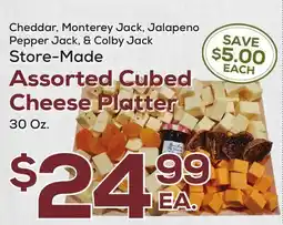 DeCicco & Sons Assorted Cubed Cheese Platter offer