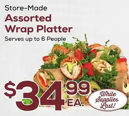 DeCicco & Sons Store-Made Assorted Wrap Platter offer