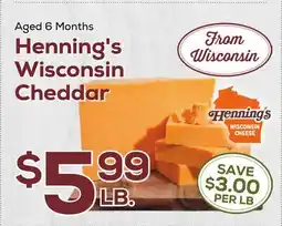 DeCicco & Sons Henning's Wisconsin Cheddar offer