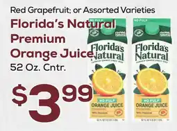 DeCicco & Sons Florida's Natural Premium Orange Juice offer