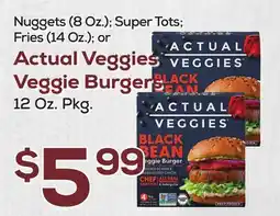 DeCicco & Sons Actual Veggies Veggie Burgers 12 Oz. Pkg offer
