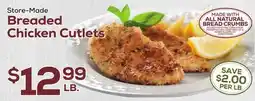 DeCicco & Sons Breaded Chicken Cutlets offer