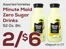 DeCicco & Sons Minute Maid Zero Sugar Drinks offer
