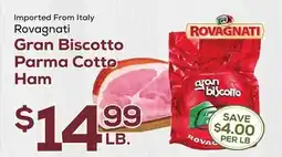 DeCicco & Sons Rovagnati Gran Biscotto Parma Cotto Ham offer