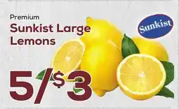 DeCicco & Sons Premium Sunkist Large Lemons offer