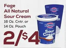 DeCicco & Sons Fage All Natural Sour Cream offer