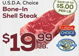 DeCicco & Sons Bone-In Shell Steak offer