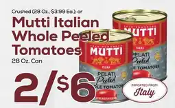 DeCicco & Sons Mutti Italian Whole Peeled Tomatoes, 28 Oz. Can offer