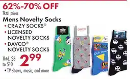 Boscov's Mens Novelty Socks offer
