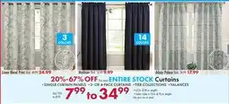Boscov's The ENTIRE STOCK Curtains offer