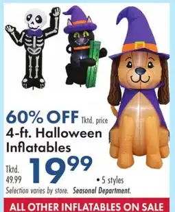 Boscov's 4-ft. Halloween Inflatables offer