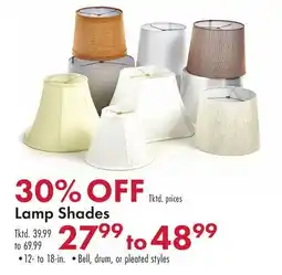 Boscov's Lamp Shades offer