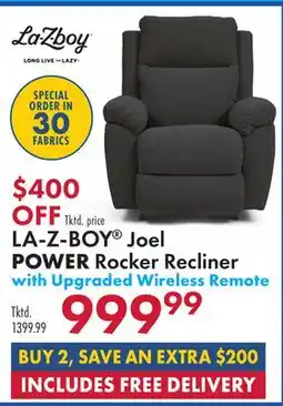 Boscov's LA-Z-BOY Joel POWER Rocker Recliner offer