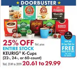Boscov's KEURIG K-Cups offer