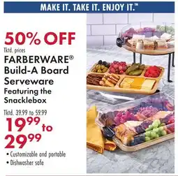 Boscov's FARBERWARE Build-A Board Serveware offer