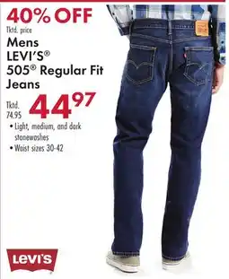 Boscov's LEVI'S 505 Regular Fit Jeans offer