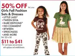 Boscov's Girls Fall Fashion Sets & Dresses offer