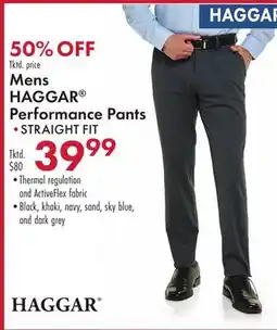 Boscov's Mens HAGGAR Performance Pants offer