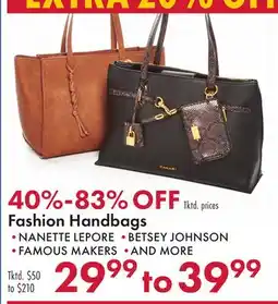 Boscov's Fashion Handbags offer