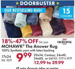 Boscov's MOHAWK The Answer Rug offer