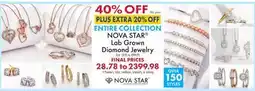 Boscov's ENTIRE COLLECTION NOVA STAR Lab Grown Diamond Jewelry offer