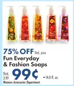 Boscov's Fun Everyday & Fashion Soaps offer