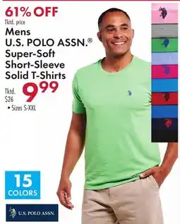 Boscov's Mens U.S. POLO ASSN. Super-Soft Short-Sleeve Solid T-Shirts offer