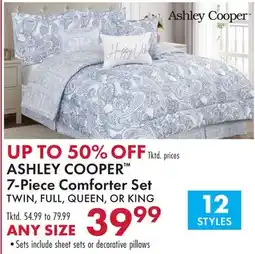 Boscov's ASHLEY COOPER 7-Piece Comforter Set offer