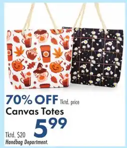 Boscov's Canvas Totes offer