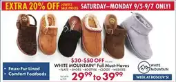Boscov's WHITE MOUNTAIN Fall Must-Haves offer