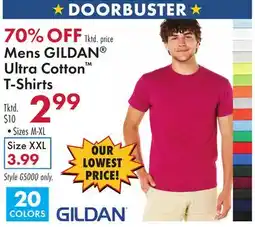Boscov's Mens GILDAN Ultra Cotton T-Shirts offer