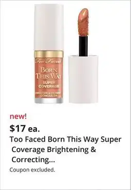 JC Penney Too Faced Born This Way Super Coverage Brightening & Correcting Concealer offer