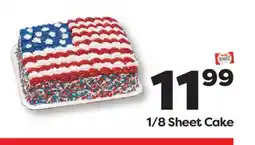 Weis Markets 1/8 Sheet Cake offer