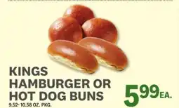 Kings Food Markets KINGS HAMBURGER OR HOT DOG BUNS offer